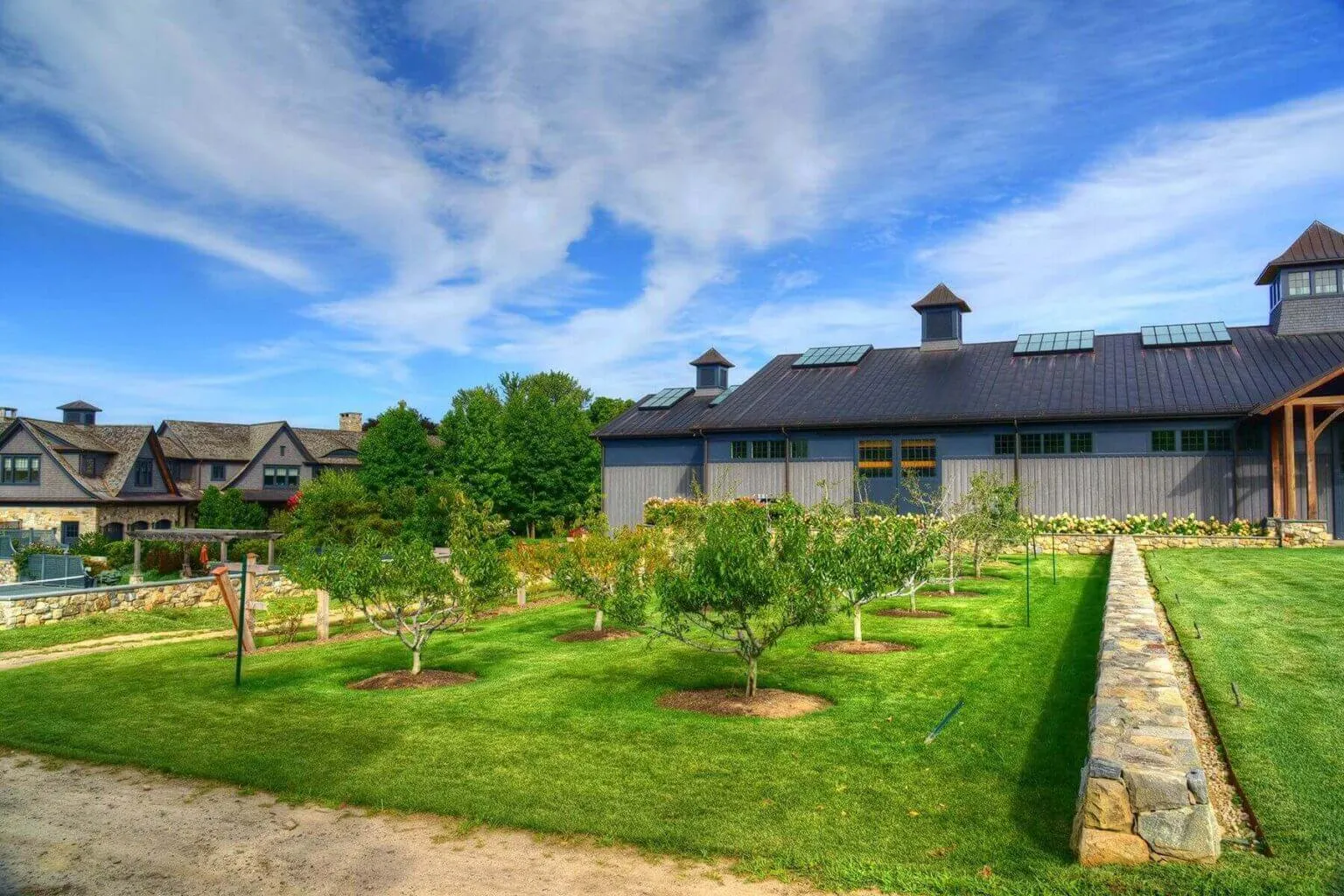 Lush green landscaping services