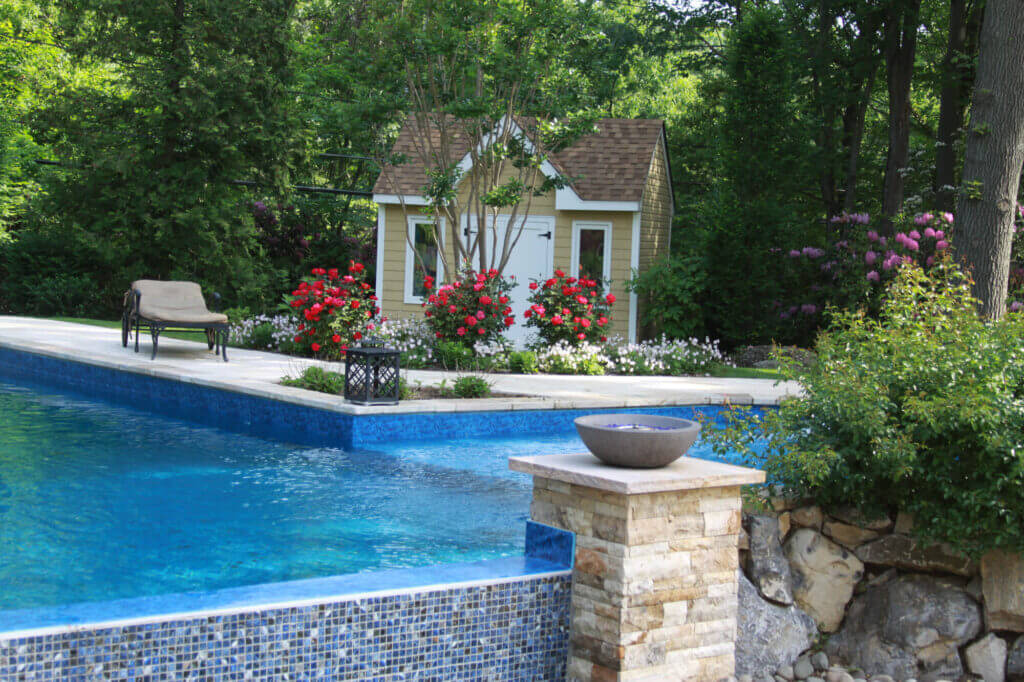Beautifully designed and installed landscape featuring native plants and thoughtful composition
