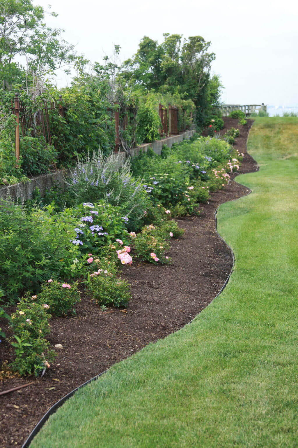 Mulch landscaping bed