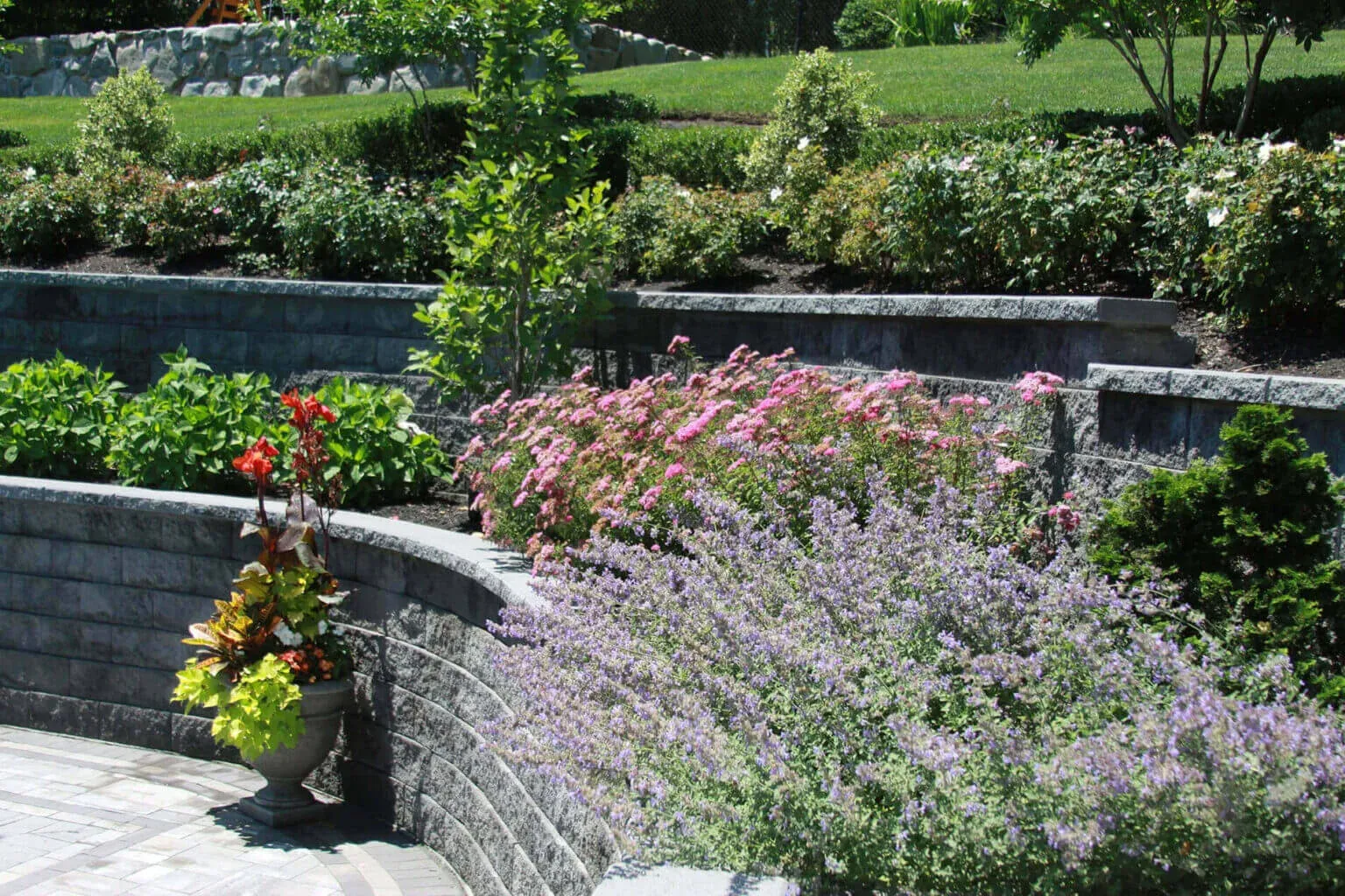Mulch landscaping bed